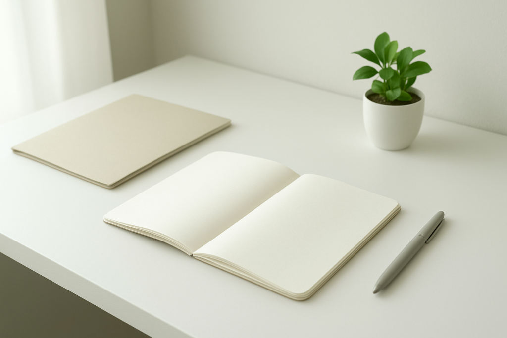 46歳からの転職準備を落ち着いて整理するデスクイメージ