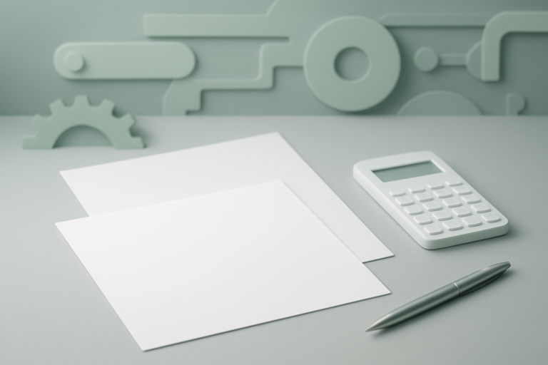 アイシンの年収や転職条件を整理するための資料とデスクのイメージ