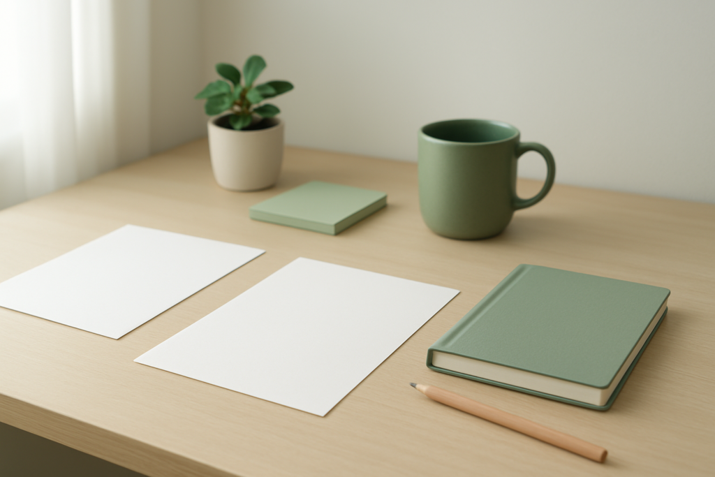 年間休日と働き方を比較するための無地の資料イメージ