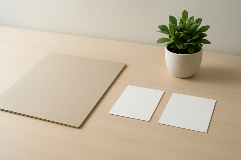 年収と手取りを落ち着いて確認する抽象的なイメージ