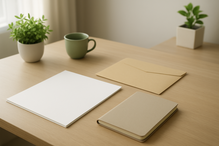 企業年収を調べるための無地の資料イメージ