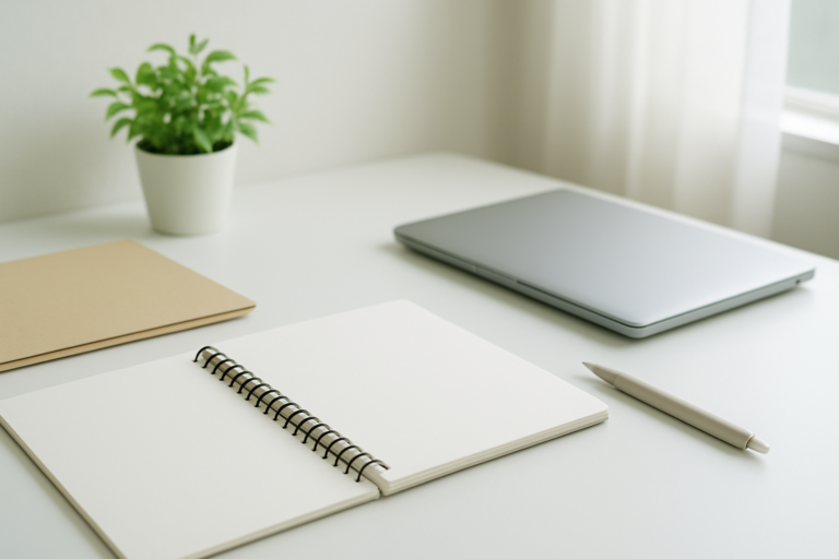 九電工の年収や働き方を整理するためのデスクイメージ