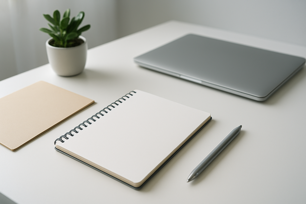 レーザーテックの年収や働き方を整理するためのデスクイメージ