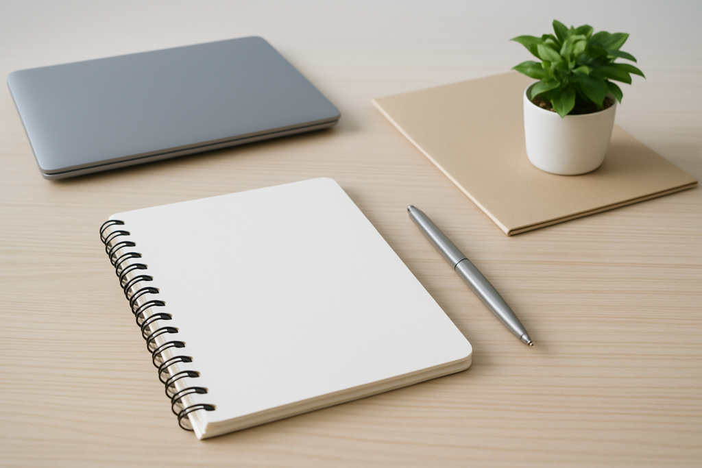 岡三証券の年収や働き方を整理するためのデスクイメージ