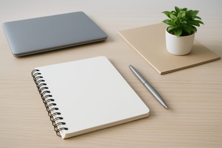 岡三証券の年収や働き方を整理するためのデスクイメージ