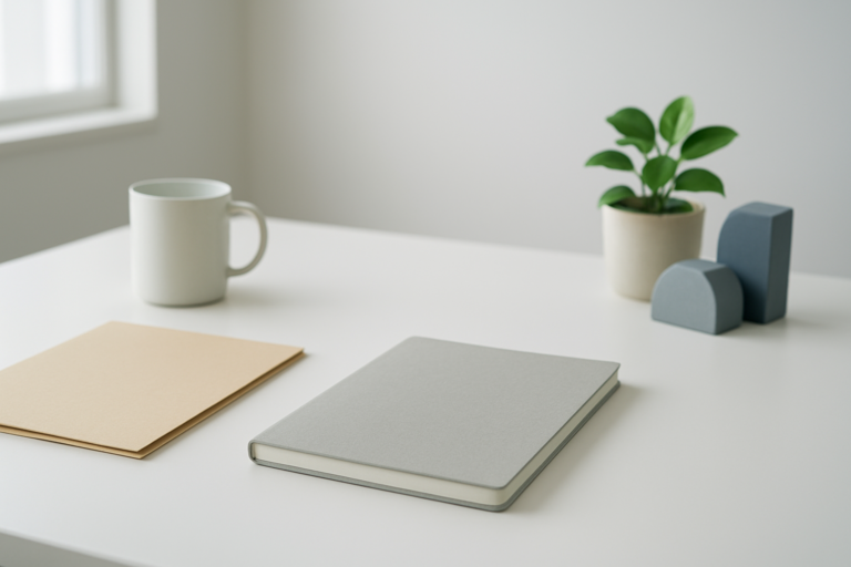 オリックスの年収と転職条件を整理する無地ノートのイメージ