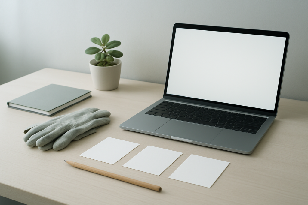 黙々とできる仕事を落ち着いて比較するイメージ