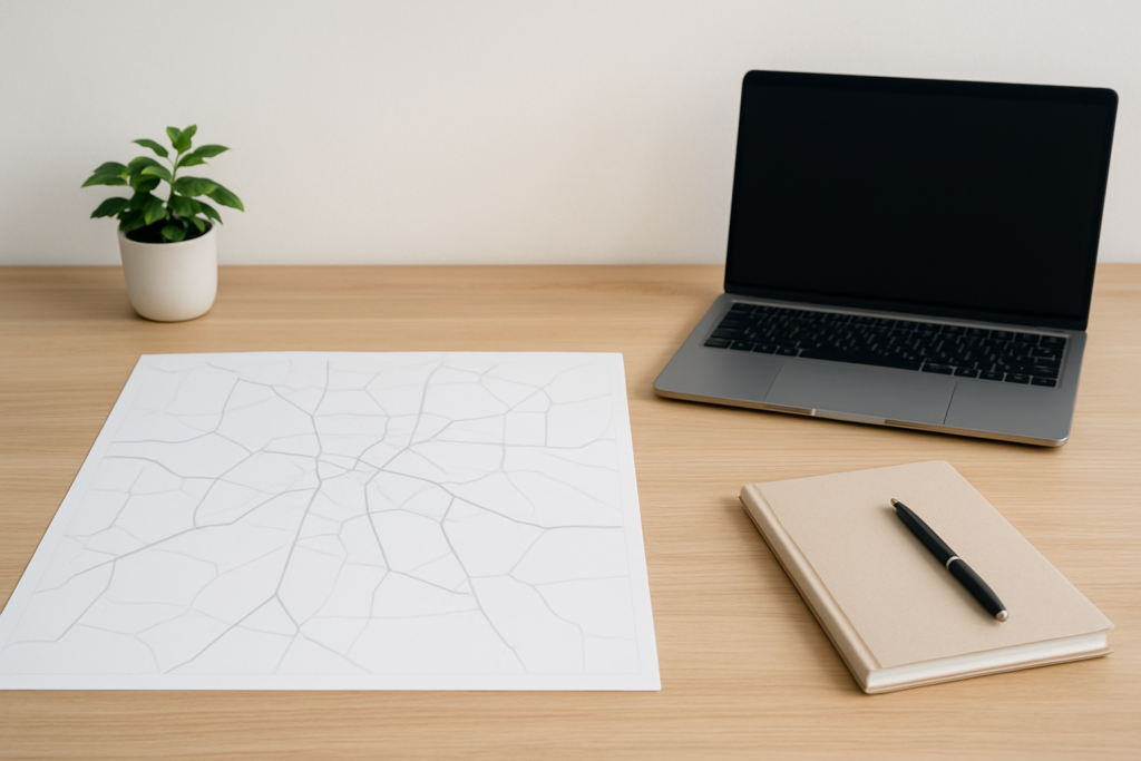 ルート営業の仕事内容や求人条件を整理する職種研究のイメージ