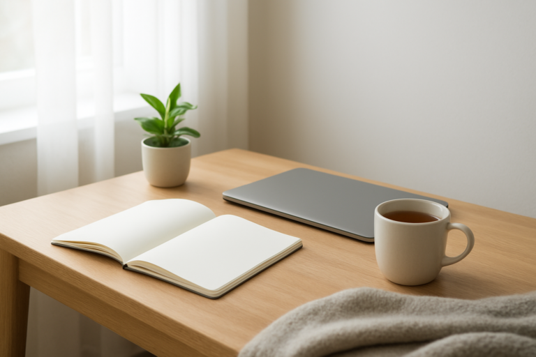 精神的にしんどい日に休む判断を落ち着いて整理するイメージ