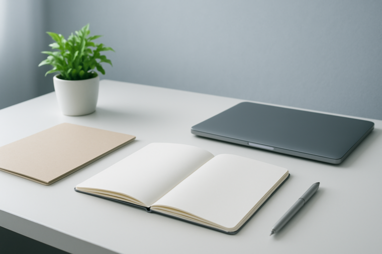 TOTOの年収や働き方を整理するためのデスクイメージ