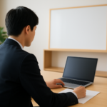 IT業界を辞めるか迷う人が次の働き方を相談しているイメージ