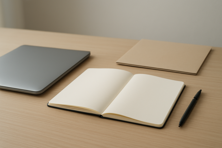 大手企業への応募前に業績や働き方を整理するイメージ