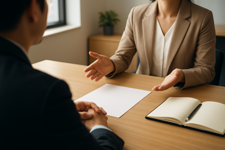 パソナキャリアの評判を確認しながら転職相談を検討するイメージ