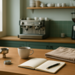 バリスタを辞めたいときに働き方を整理するカフェカウンターのイメージ