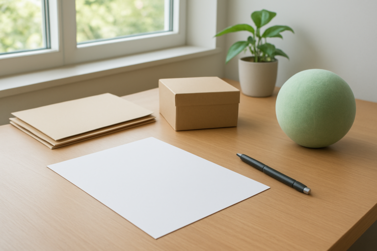 貿易事務に向いてないと感じたときに無地の書類で適性を整理するイメージ