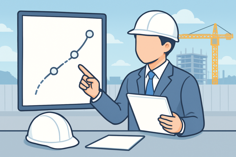 土木施工管理技士の取得メリットと転職準備を表す建設現場のイメージ