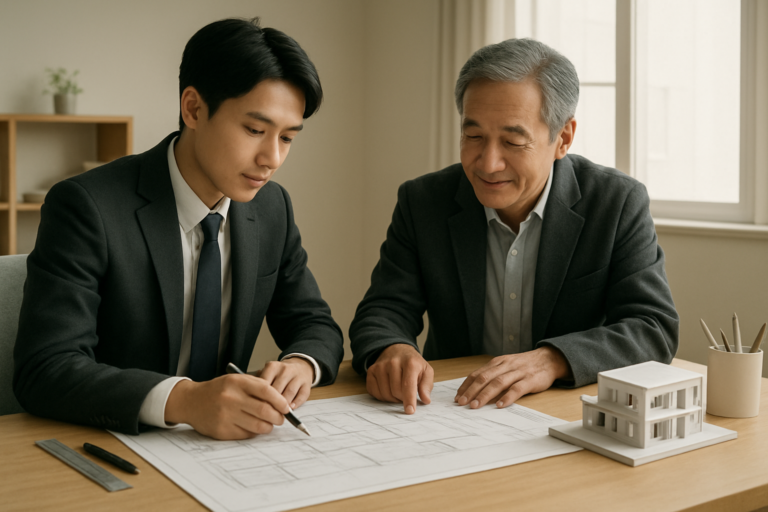 建築士の実務経験と転職準備を相談する建築系職種のイメージ