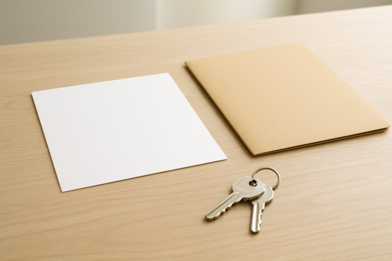 免許証の住所変更手続きに必要な書類を確認するイメージ