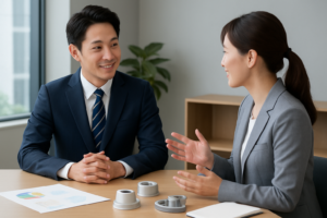 日機装株式会社への転職を検討する人のためのキャリア相談イメージ