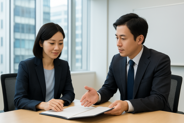 PwCコンサルティング合同会社への転職を検討する人がキャリア相談をするイメージ