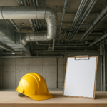 設備施工管理の仕事内容を確認する建設設備現場のイメージ