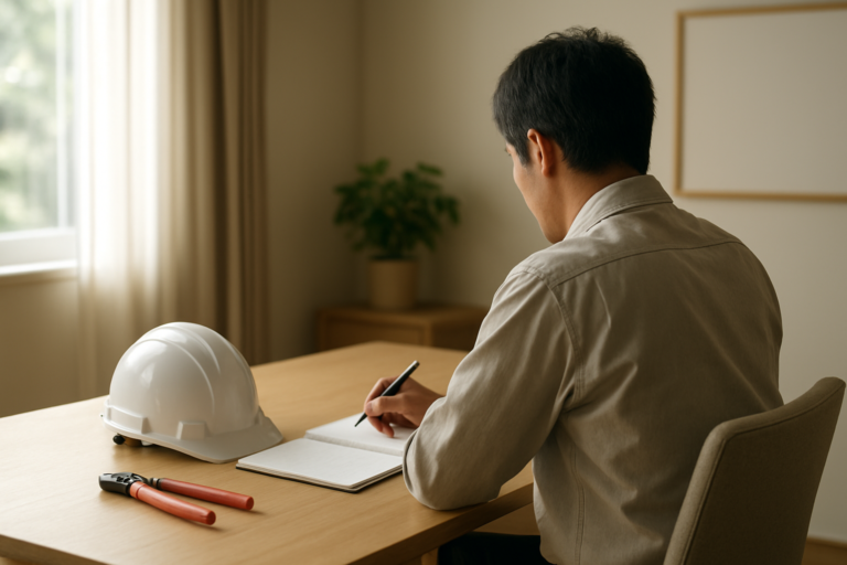 消防設備点検員がきついと感じたときに働き方を整理するイメージ