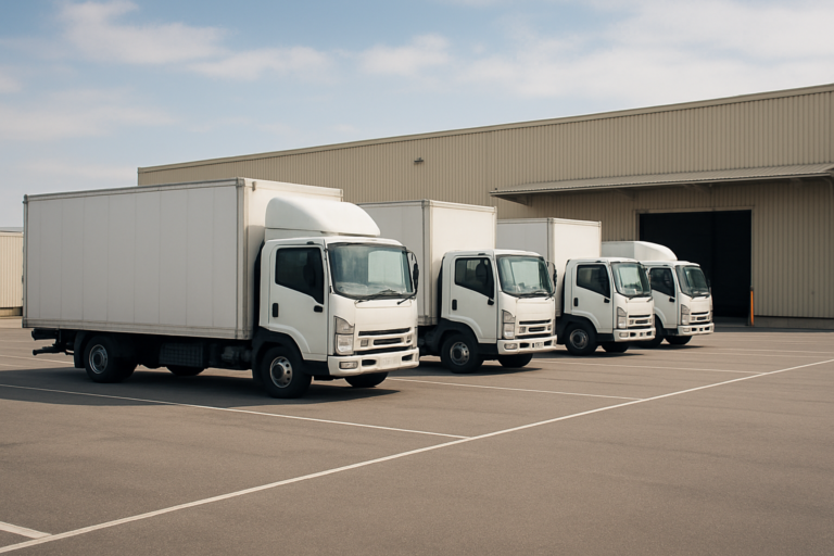 利益を出せるトラック運送会社と物流会社の経営ポイントを表す物流拠点のイメージ