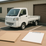 トラック購入前に車庫証明の保管場所を確認するイメージ