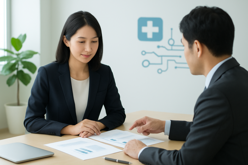 Ubie株式会社への転職を検討する人向けのキャリア相談イメージ